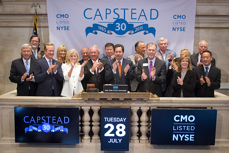 Capstead rings closing bell at NYSE