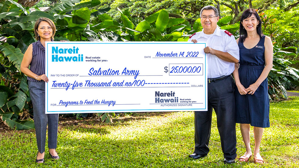 Nareit Hawaii Salvation Army Grant