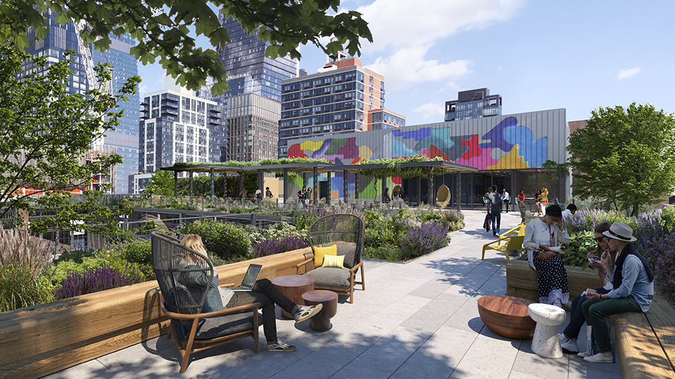 Terminal Warehouse rooftop amenity space