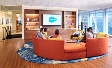 Gathering space in Salesforce tower
