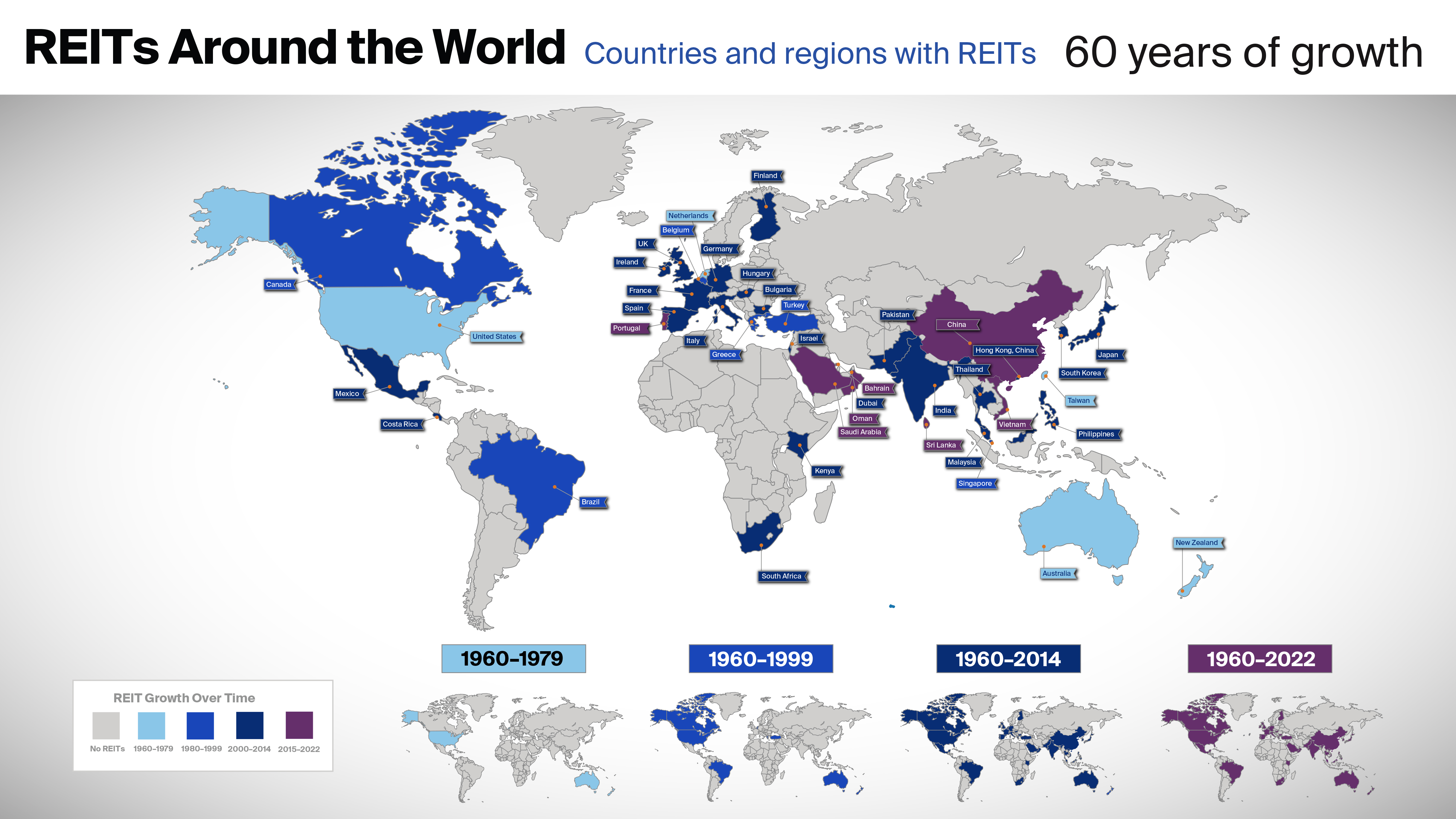 2023 REIT world map