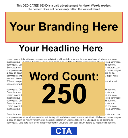 newsletter advertising mockup