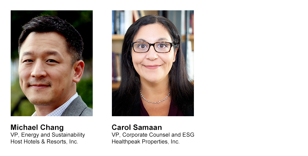 Real Estate Sustainability Council Chair and Vice Chair