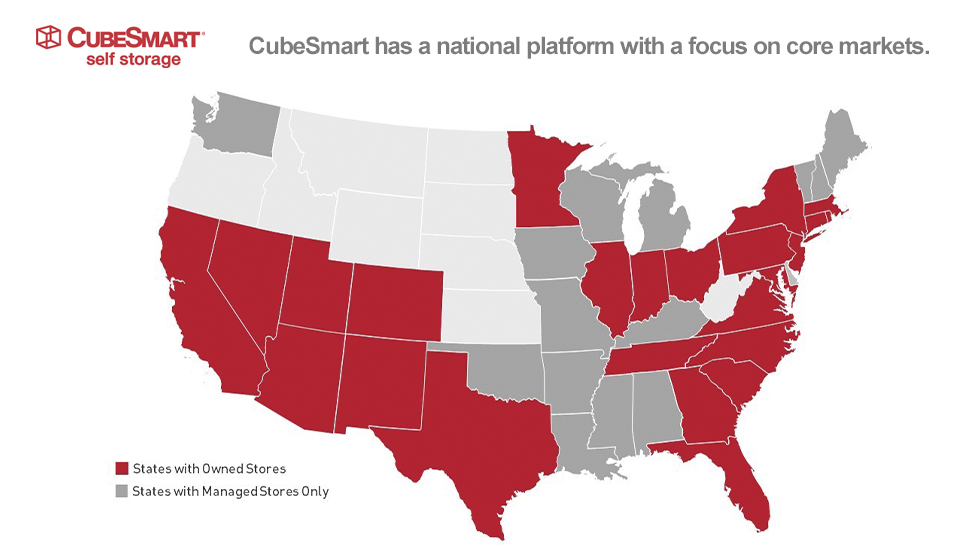 CubeSmart Map
