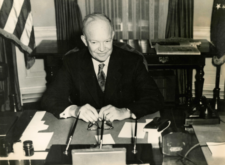 Dwight Eisenhower in oval office