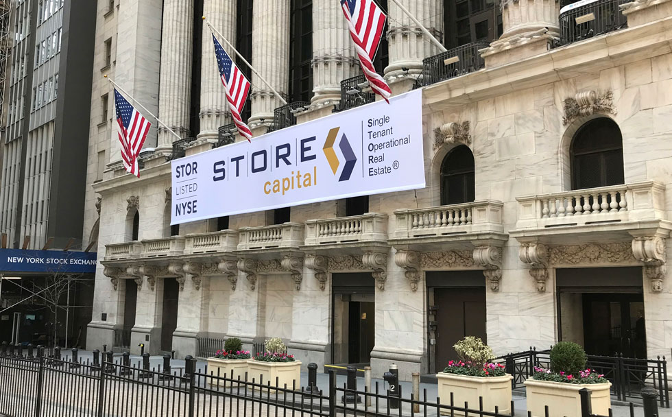 STORE Banner on Wall Street