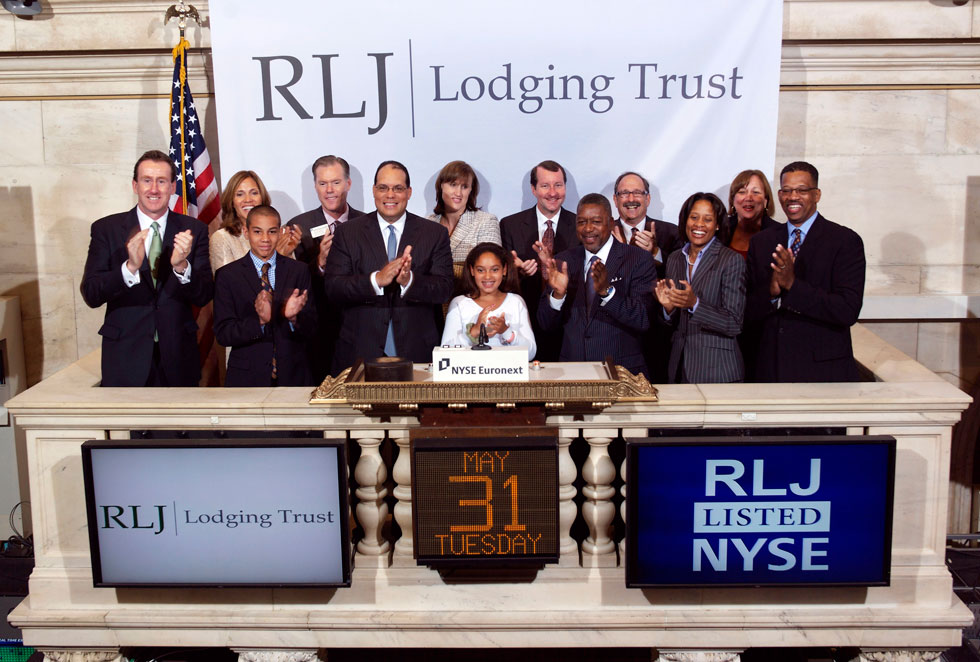 RLJ Lodging rings the NYSE opening bell, May 2011.