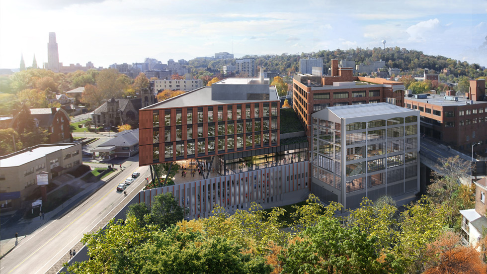 The site of a former Ford Motor Co. Model T assembly plant in  Pittsburgh is now a center for biomedical research.