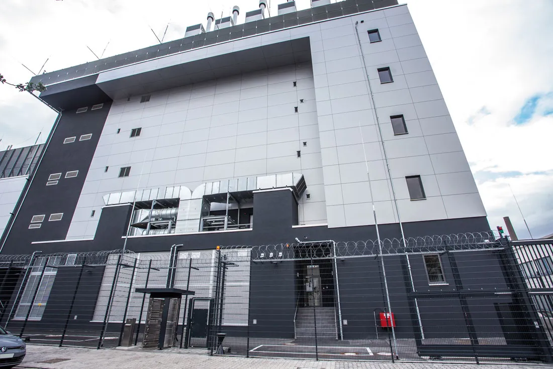 A Digital Realty data center in Frankfurt, Germany where the Apollo AI platform is being used.