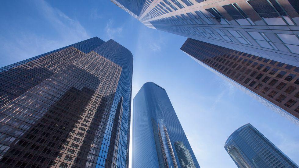 Skyscrapers from ground