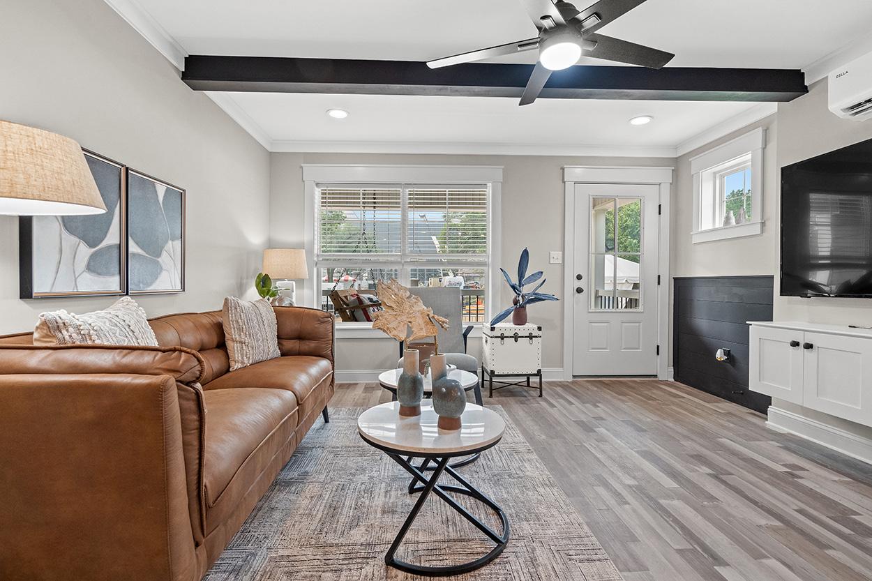 Interior view of the double wide duplex home UMH unveiled at last year’s Innovative Housing Showcase in Washington, D.C.