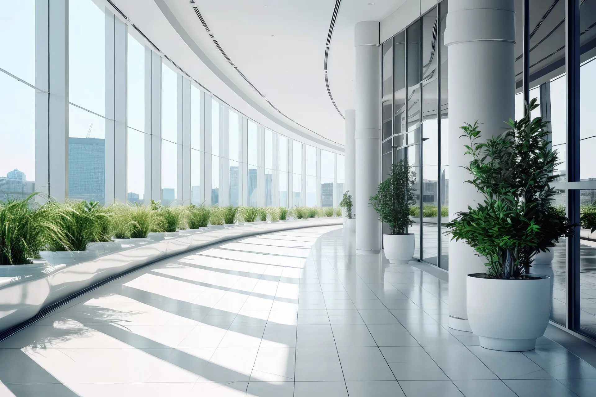 Business office lobby