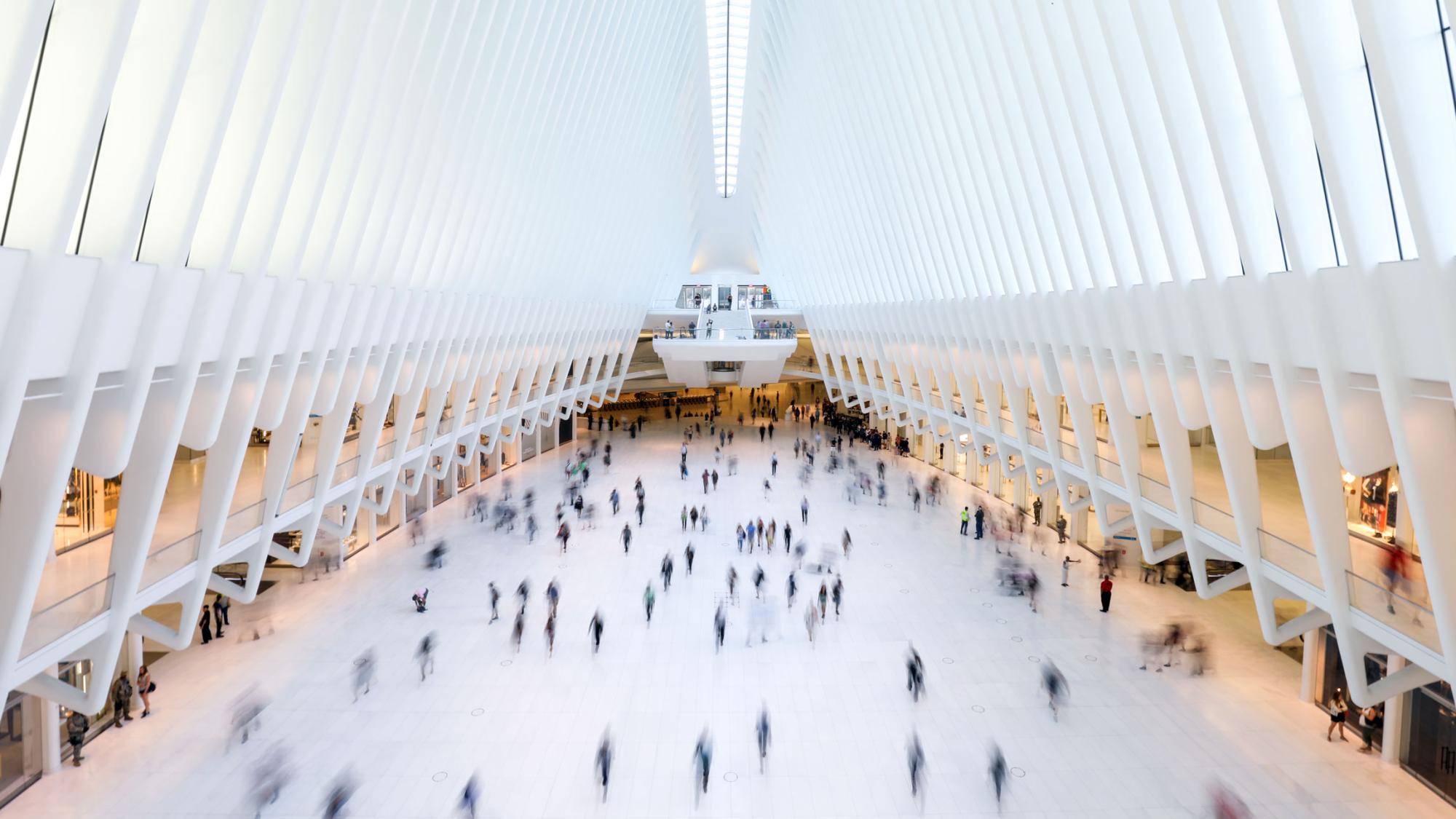 The Oculus transit hub at the World Trade Center