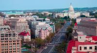 U.S. Capitol building at a distance