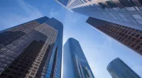 Skyscrapers from ground