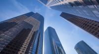 Skyscrapers from ground