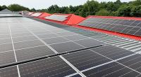 solar panels on a Public Storage rooftop
