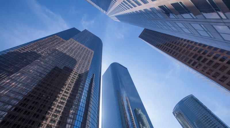Skyscrapers from ground