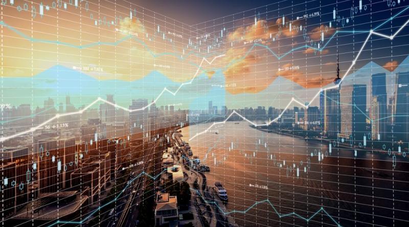 Stock image of city skyline