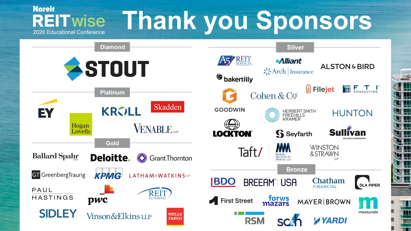 REITwise Sponsors