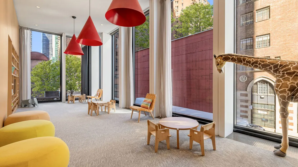 685 First Avenue provides a private children’s playroom as part of its resident amenities. 