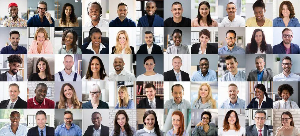 A compilation of headshot photos