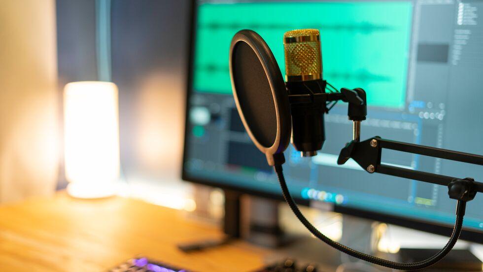 Podcast recording studio