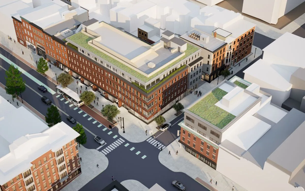 The 301 Washington Street project is located in a designated historic district, so the city paid close attention to even slight deviations from existing design guidelines.