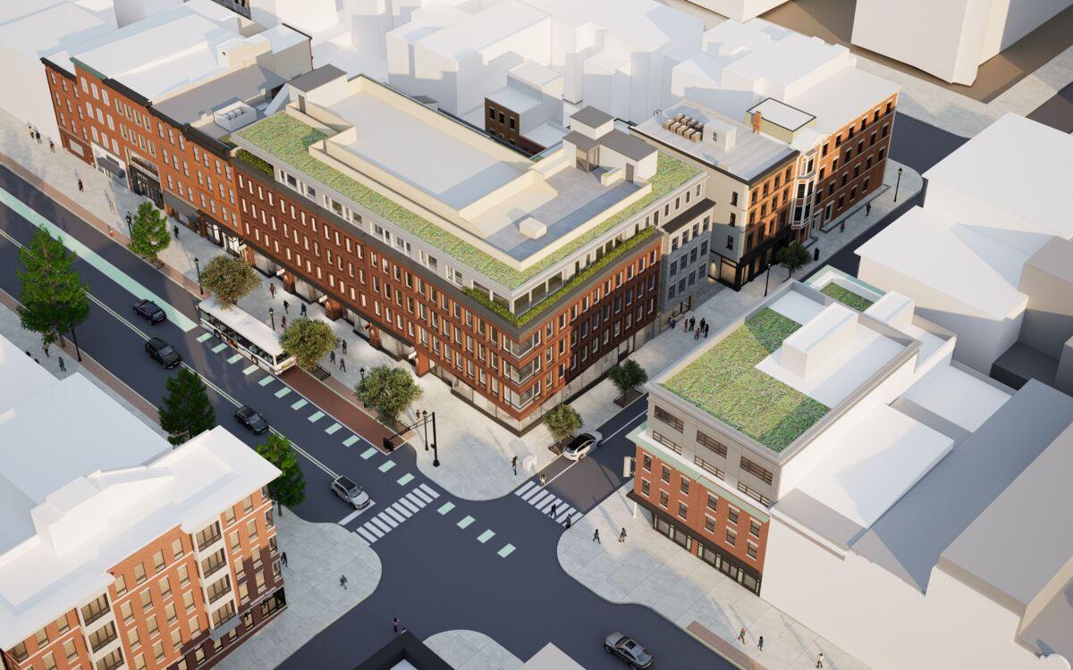 The 301 Washington Street project is located in a designated historic district, so the city paid close attention to even slight deviations from existing design guidelines.