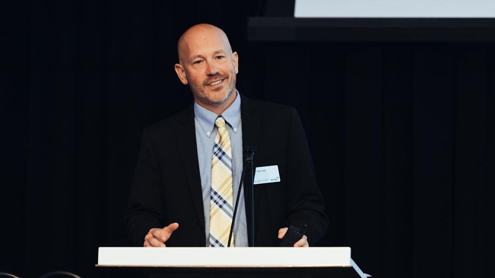 Pictured: Matthew Bechard, executive vice president, communications and industry affairs, Nareit. Photo credit: Maria Wurtz