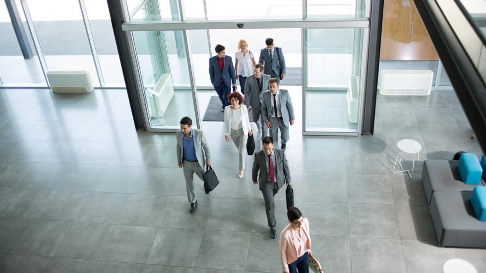 stock photo of lobby in office 