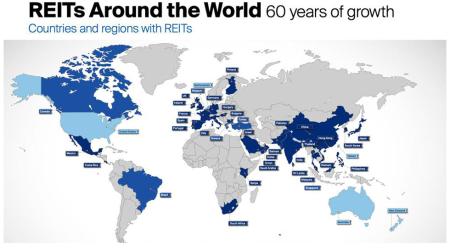 Global REIT map