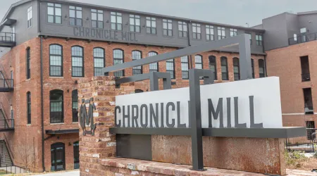 Front of the new warehouse
