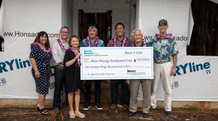 Kaua'i Housing Development check presentation