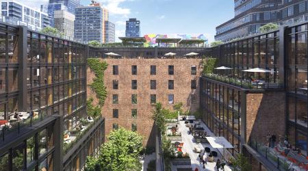 Terminal Warehouse - Cascading Terraces and Interior Courtyard - Credit Gensler TMRW