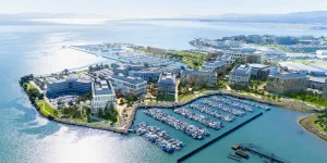 Aerial rendering of completed Kilroy Oyster Point