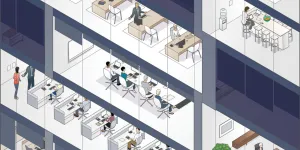 Office worklife illustration